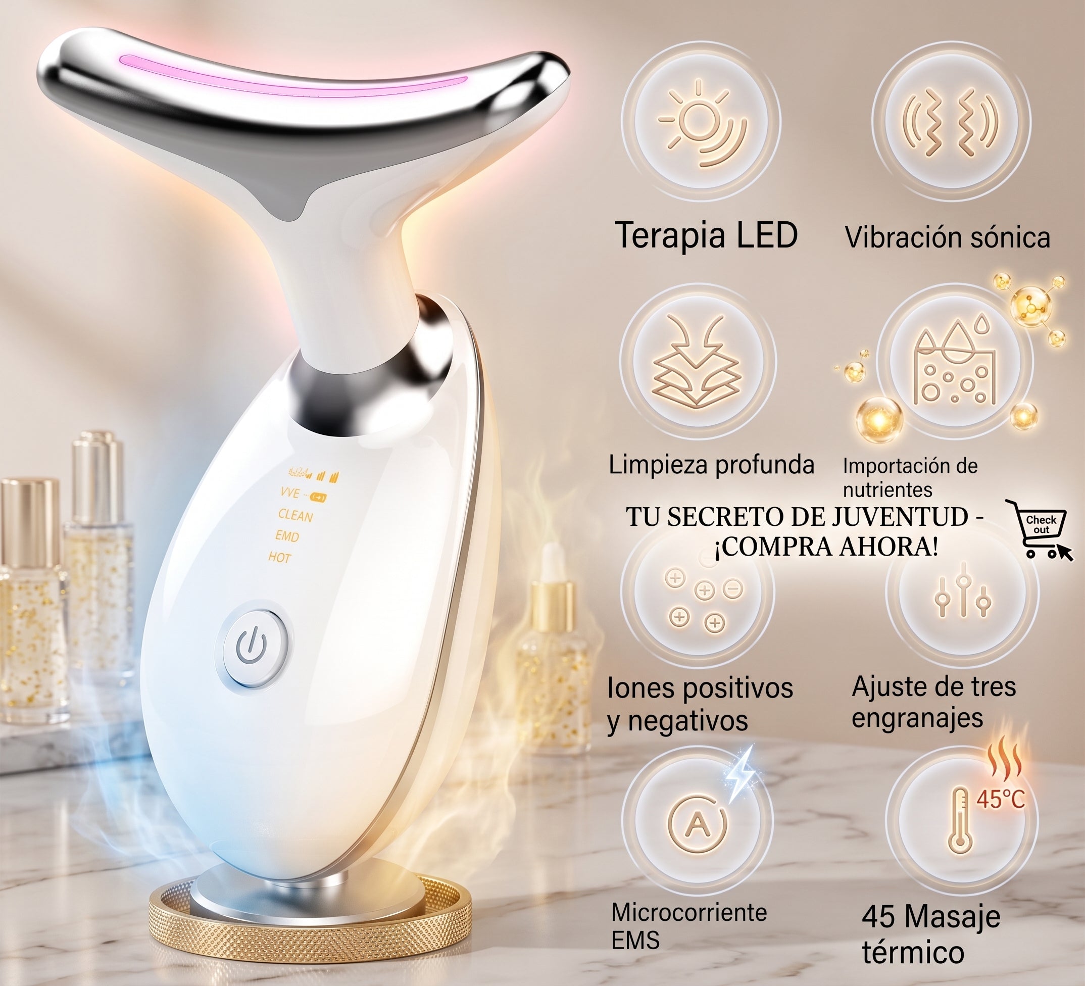 Masajeador Facial Reductor Recargable